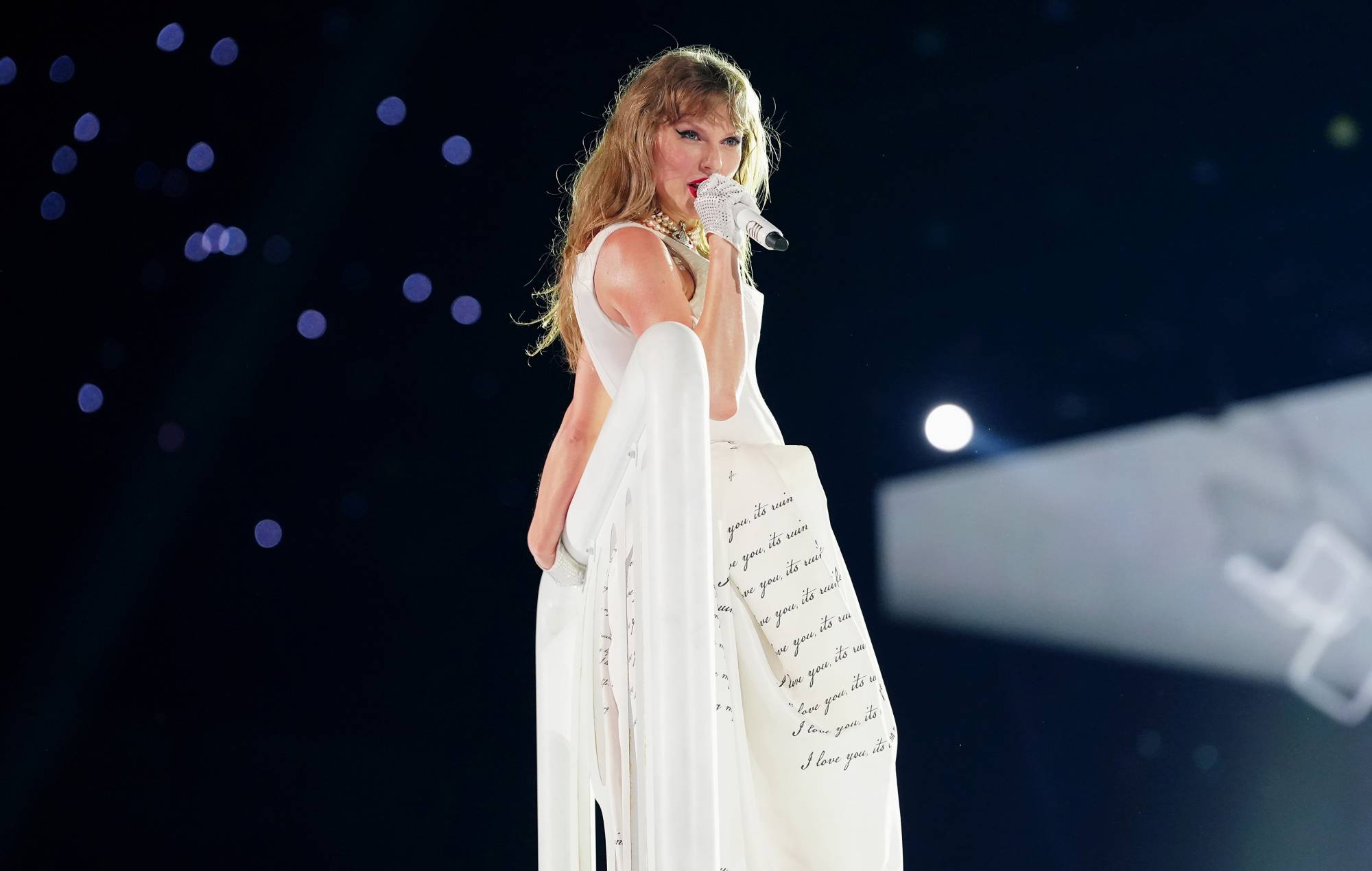 Taylor Swift se produit sur scène lors de « Taylor Swift | The Eras Tour » au Caesars Superdome le 25 octobre 2024 à la Nouvelle-Orléans, en Louisiane. (Photo par Erika Goldring/TAS24/Getty Images pour TAS Rights Management)