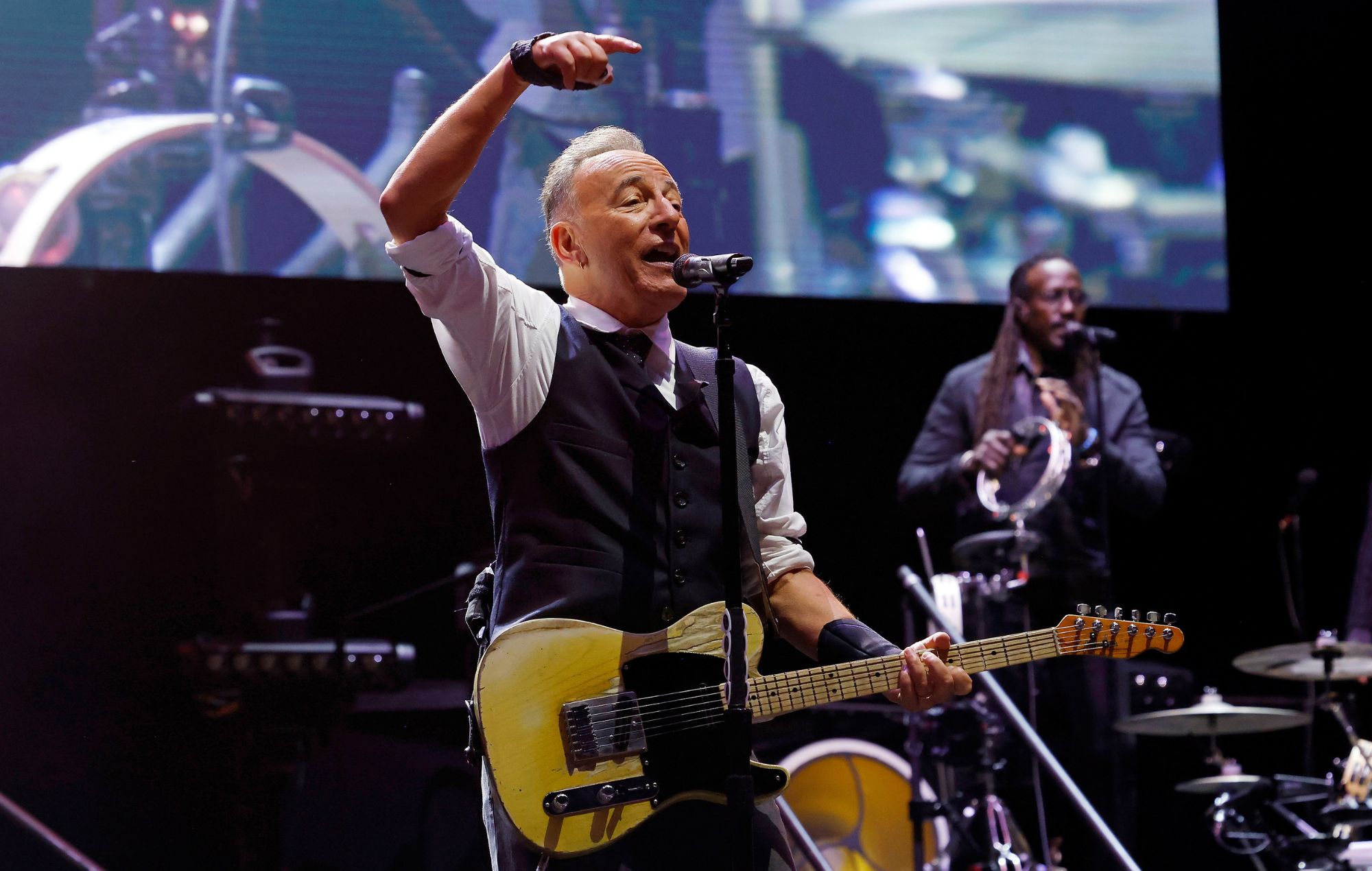 Bruce Springsteen se produit lors du festival Sea.Hear.Now 2024