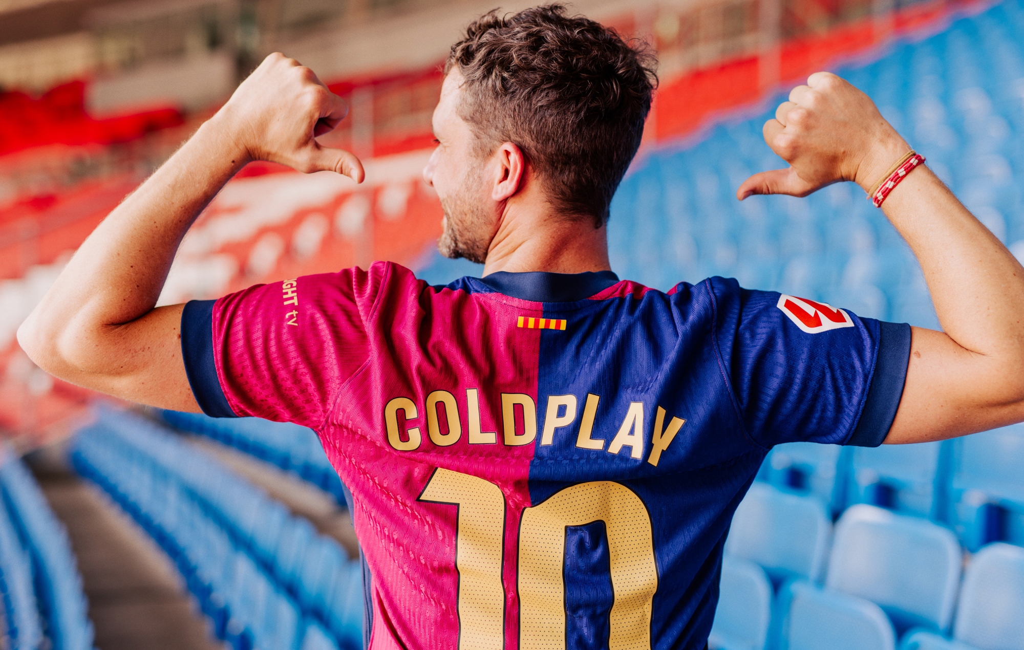 Conception Coldplay x Spotify x FC Barcelone (Crédit : Presse)