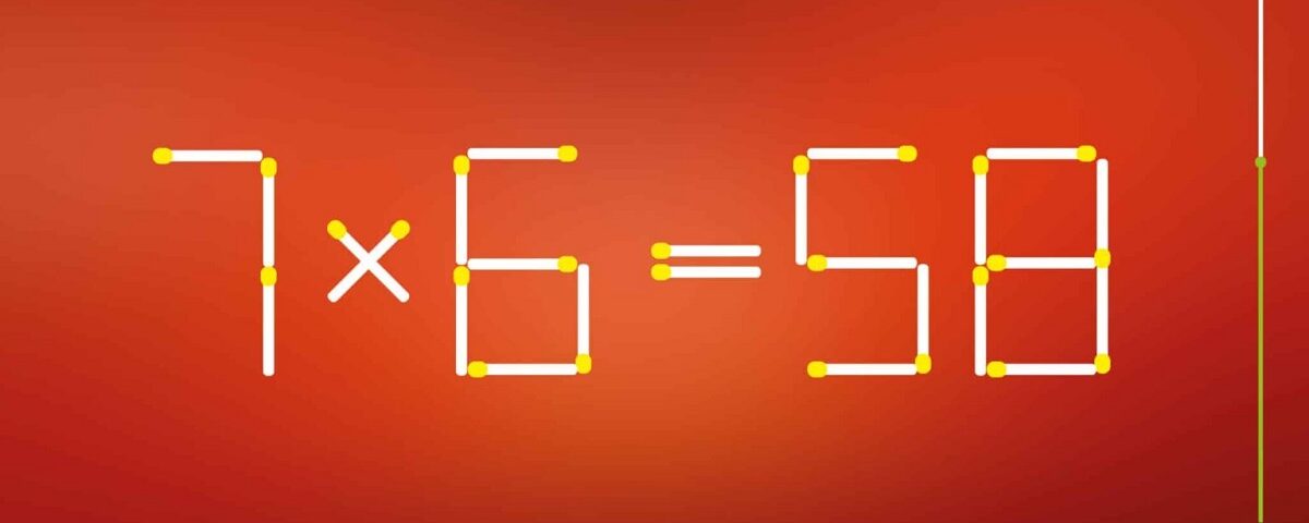 Casse-tête mathématique : testez votre QI en déplaçant un seul bâtonnet en moins de 20 secondes, un exploit réalisé par seulement 15 % des gens.