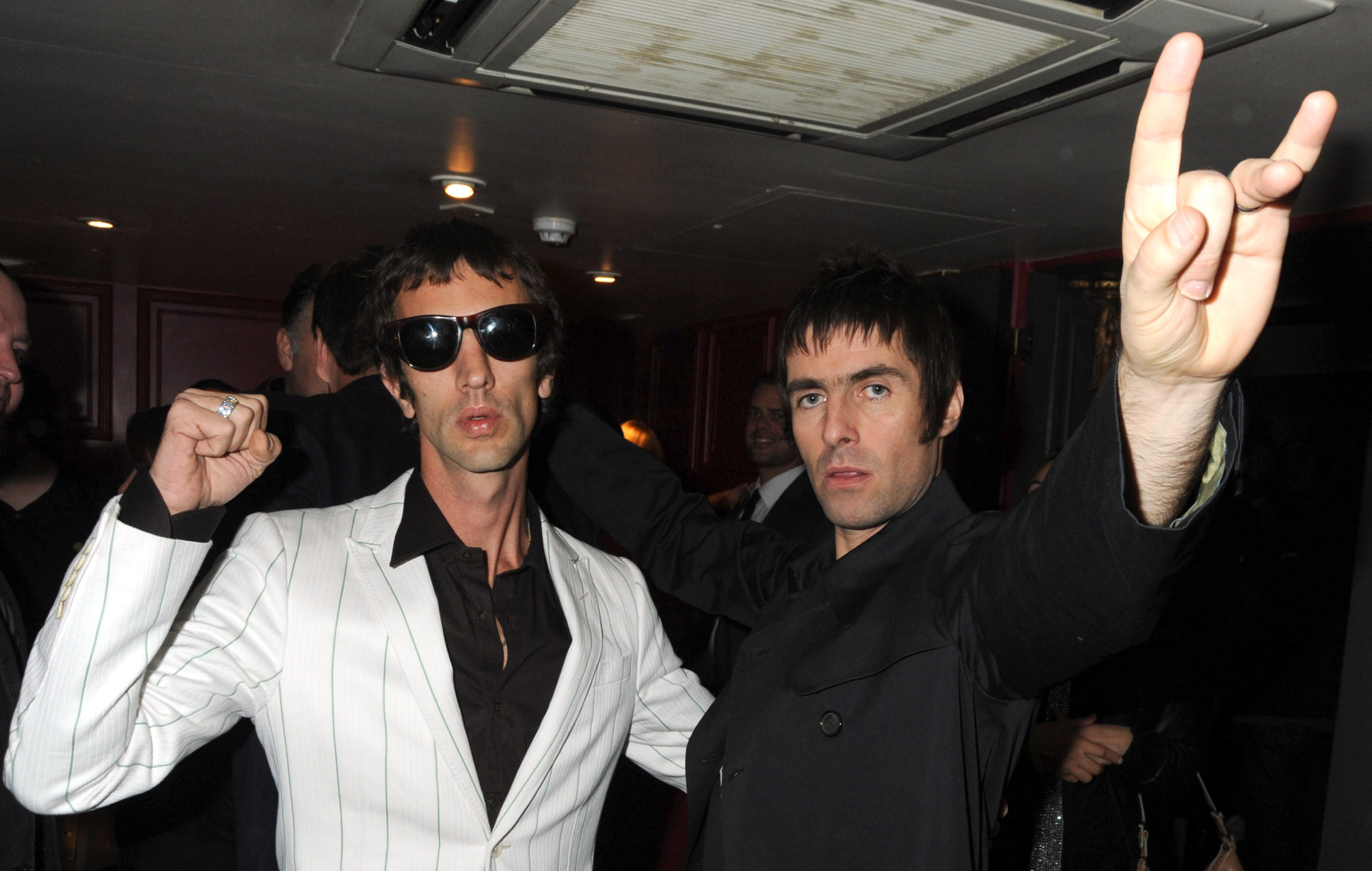 Richard Ashcroft et Liam Gallagher en 2009