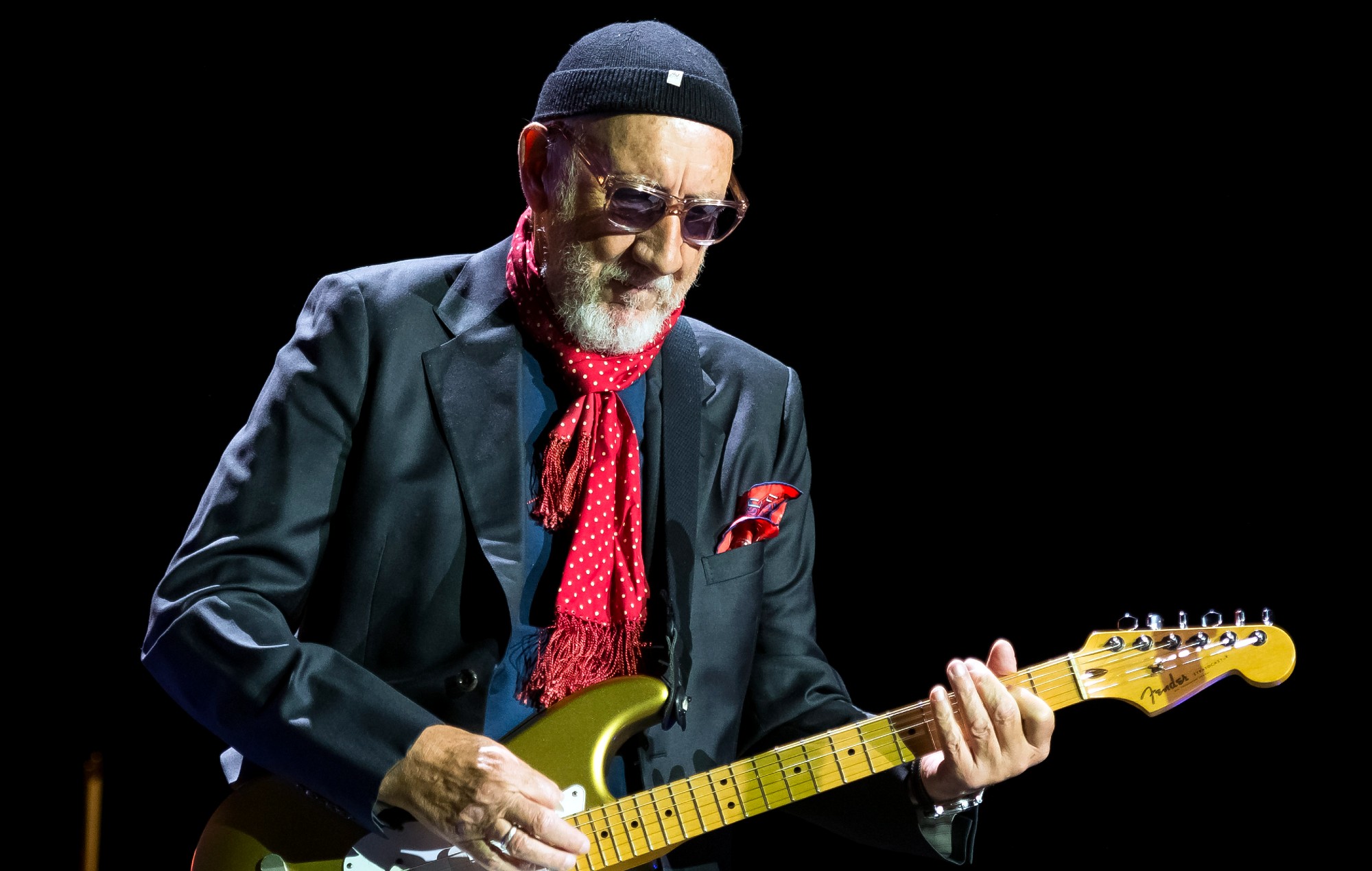 Pete Townshend de The Who se produit à l'O2 Arena le 12 juillet 2023 à Londres, en Angleterre. (Photo de Matthew Baker/Getty Images)