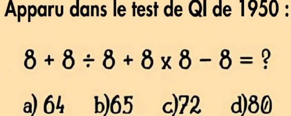 Test de QI officiel de 1950 : Répondez correctement à ces 5 questions pour un QI supérieur à 101+.