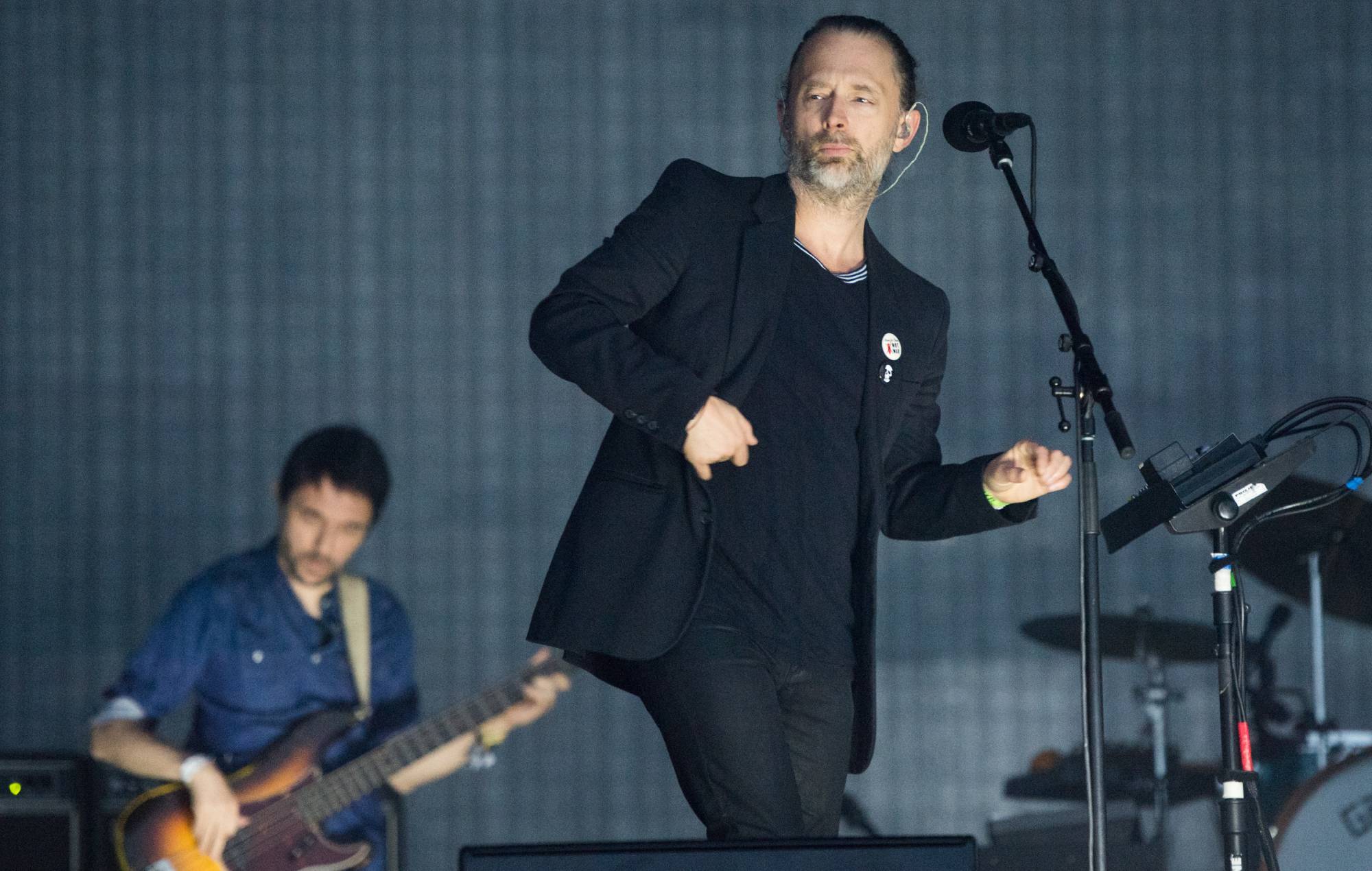 Thom Yorke et Colin Greenwood de Radiohead