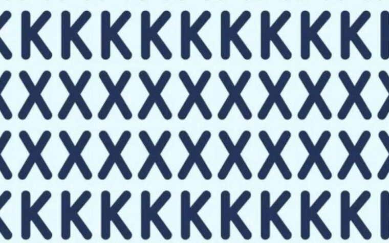 Trouvez la lettre cachée parmi les X et les K