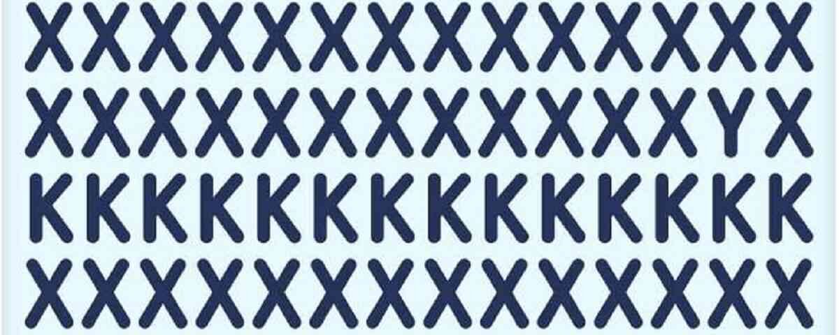 Casse-tête pour évaluer votre QI : Trouvez la lettre dissimulée parmi les X et les K en 13 secondes !