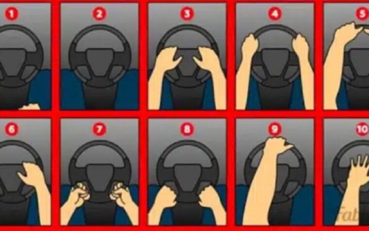 Comment tenez-vous le volant en conduisant ?