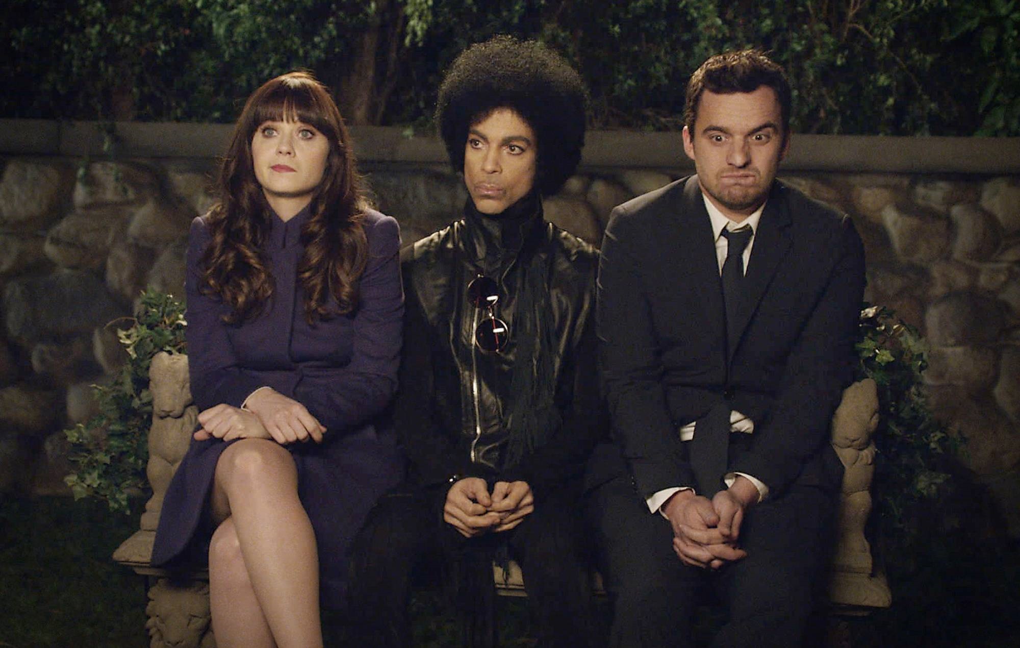 Zooey Deschanel, Prince et Jake Johnson