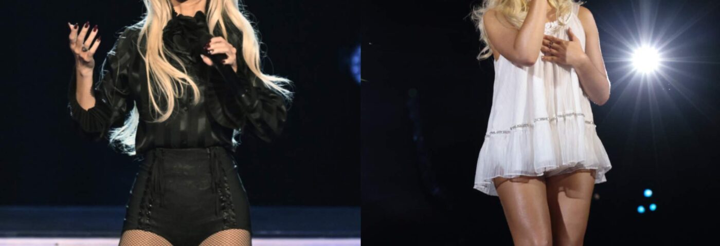 Regardez Sabrina Carpenter présenter Christina Aguilera pour « What A Girl Wants » lors de la tournée « Short N' Sweet »
