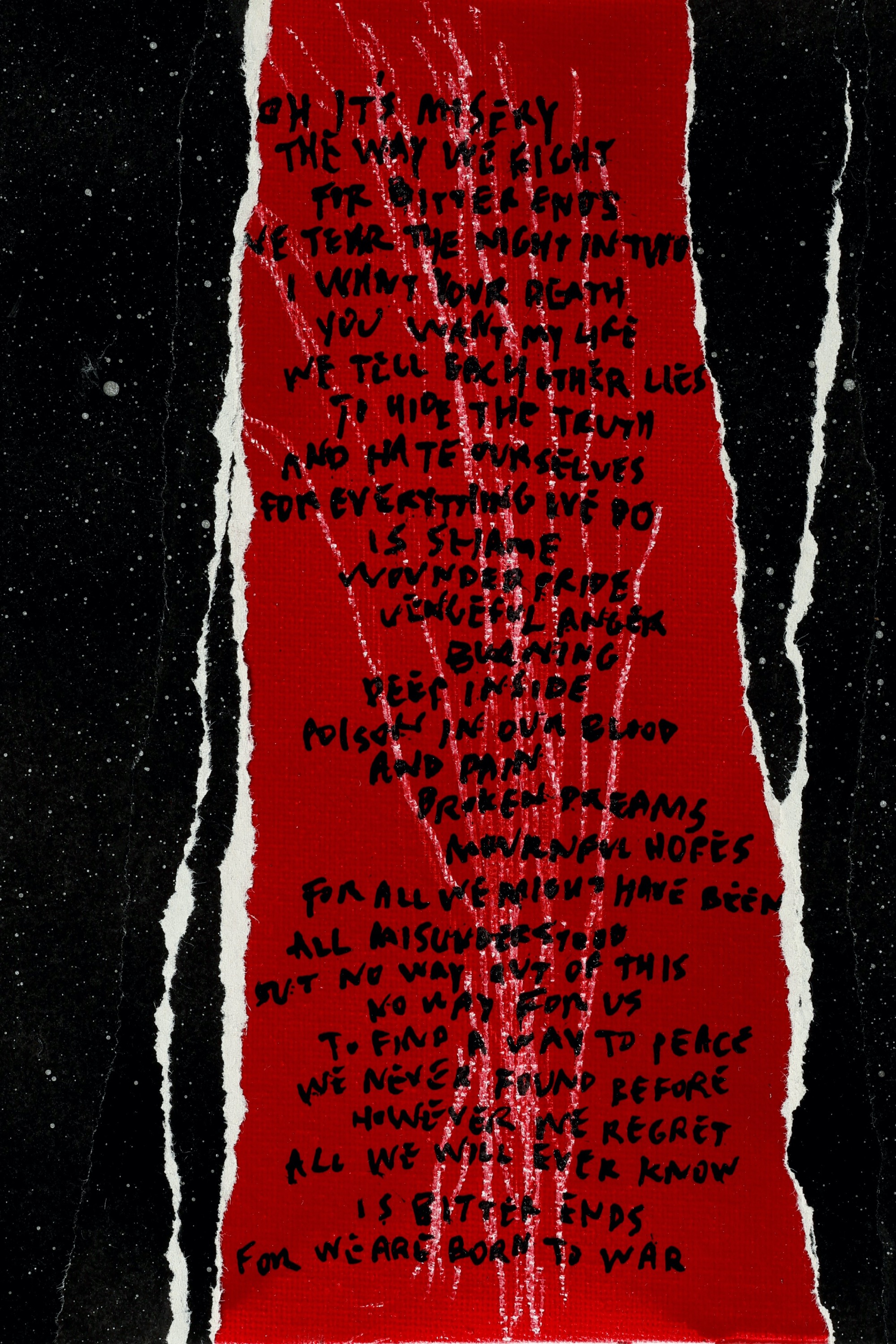 Nouvelle œuvre de Robert Smith de The Cure pour le projet anonyme heART de Heart Research UK