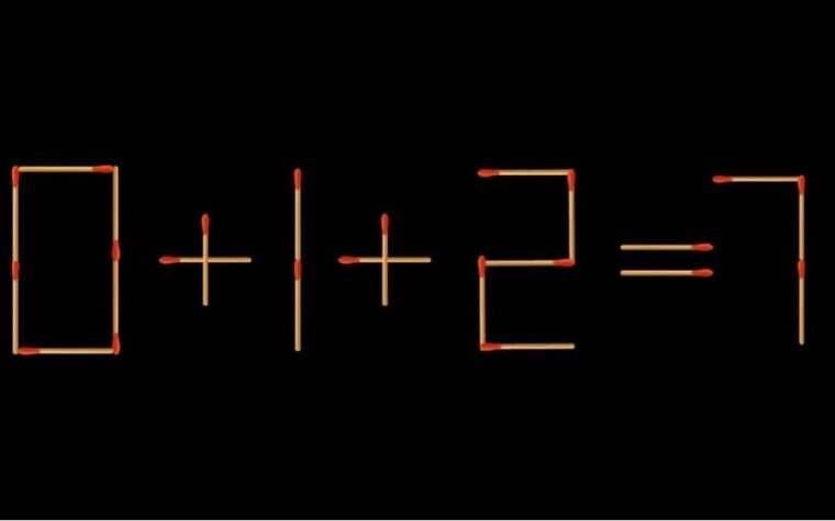 Testez votre QI avec ce puzzle d'allumettes en 50 secondes