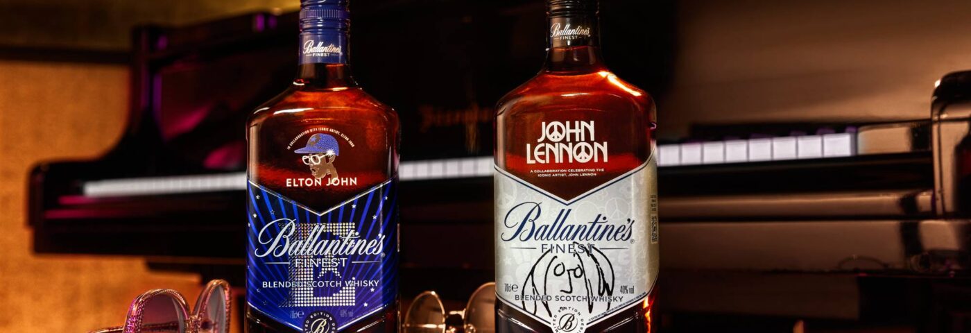 Lancement des whiskies de célébration John Lennon et Elton John en édition limitée par Ballantine's