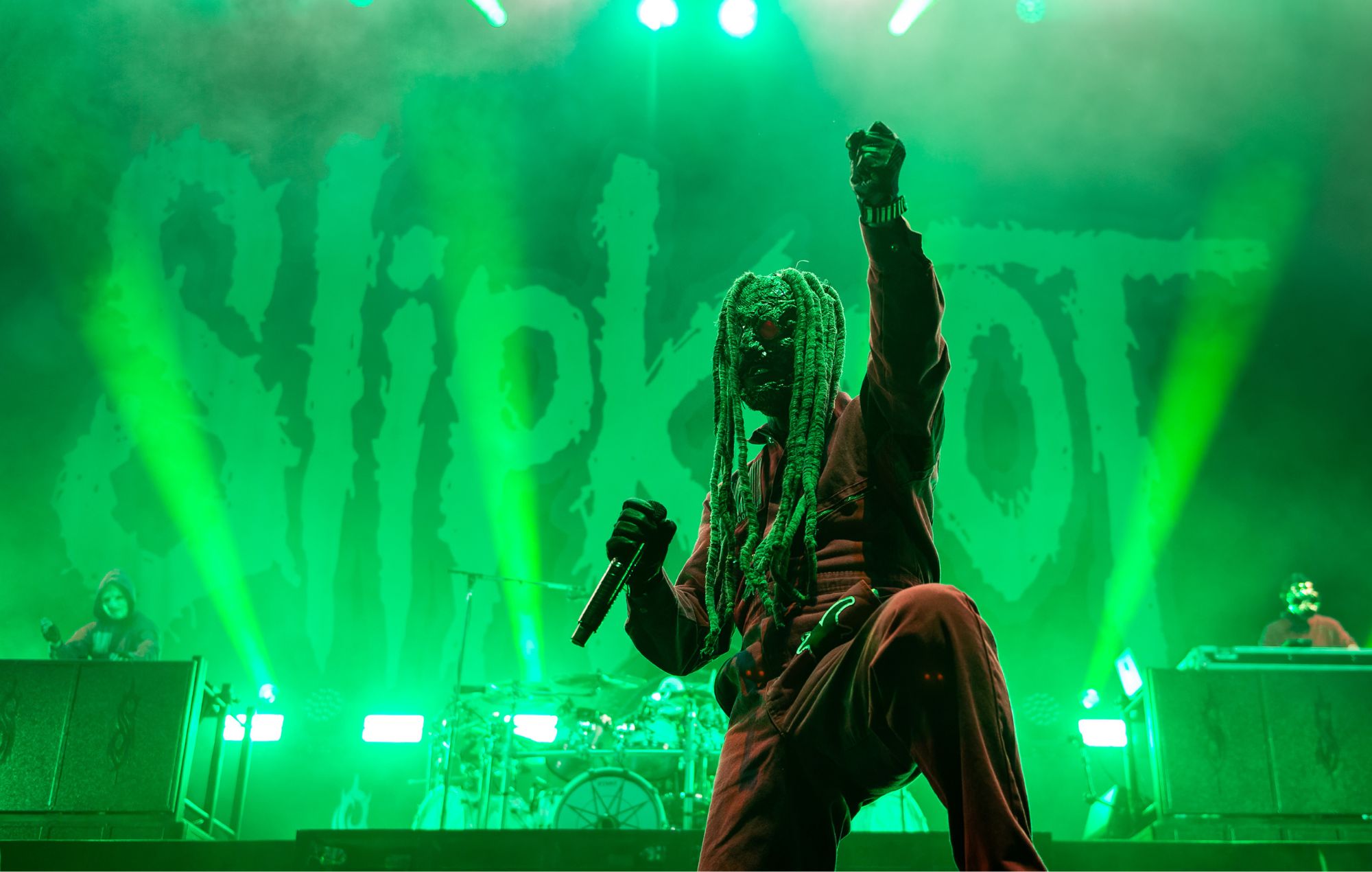 Corey Taylor de Slipknot se produit à l'O2 Arena de Londres, le 20 décembre 2024.