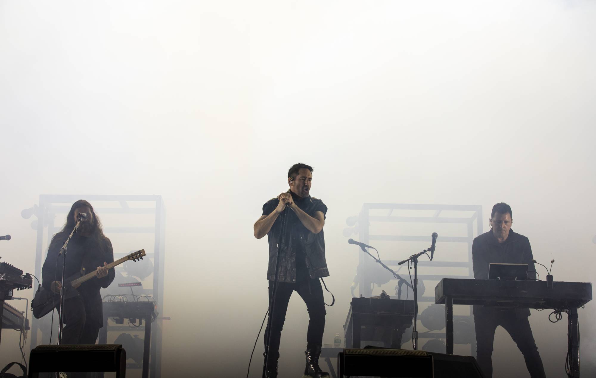 Nine Inch Nails se produit sur scène pour la deuxième journée lors du Boston Calling Music Festival le 28 MAI 2022 à Boston, Massachusetts. (Photo de Natasha Moustache/WireImage)