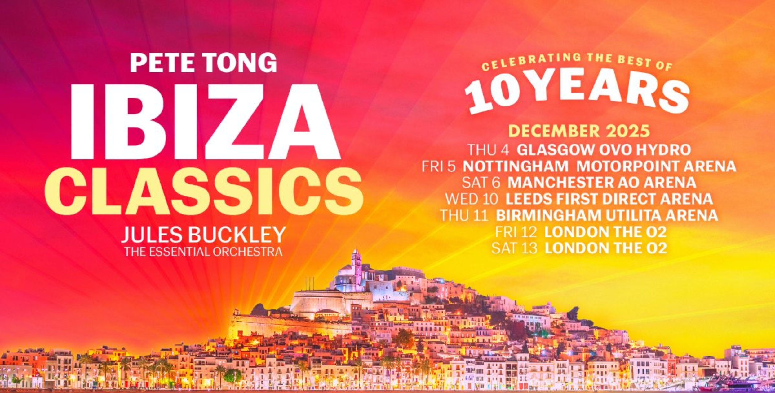 La tournée britannique « Ibiza Classics » de Pete Tong
