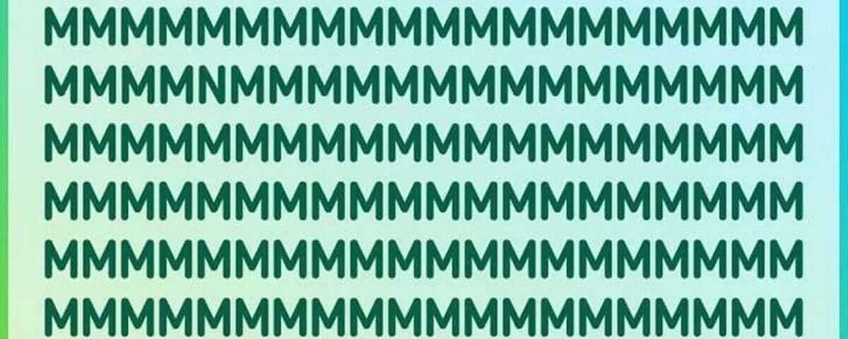 Seuls les esprits aiguisés peuvent repérer la lettre différente en 11 secondes dans ce casse-tête exigeant.