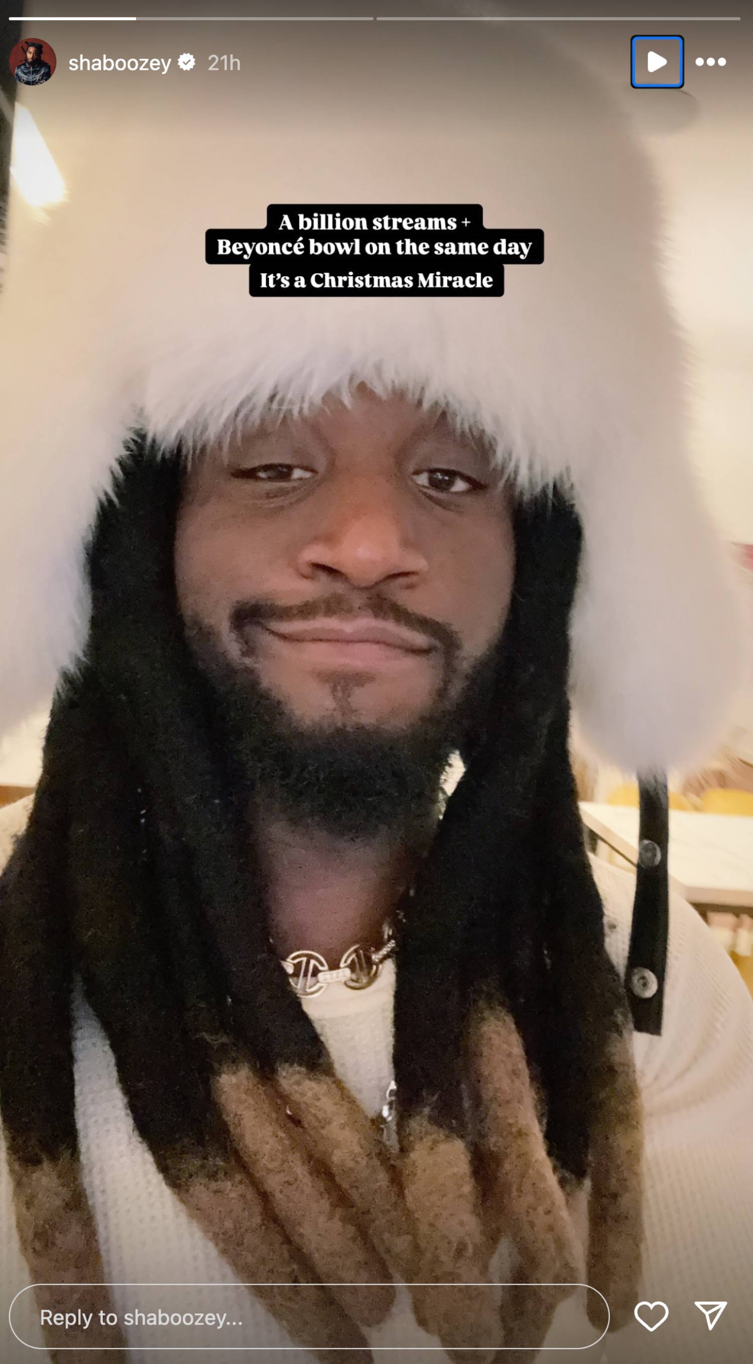 Shaboozey. Crédit : capture d'écran de l'Instagram de Shaboozey