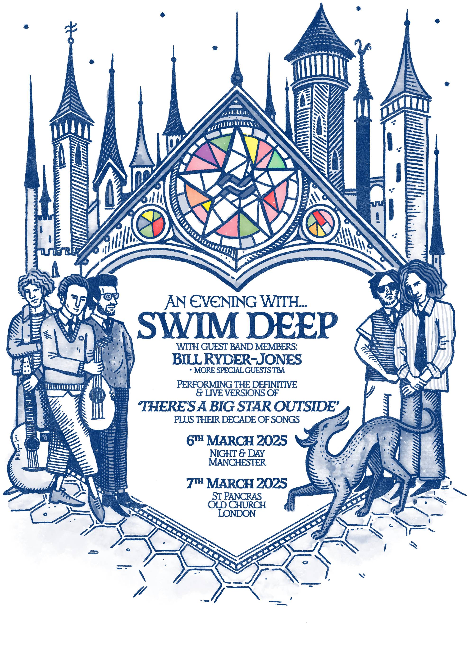 Une soirée avec l'affiche du spectacle Swim Deep. Crédit : Cameron JL Ouest