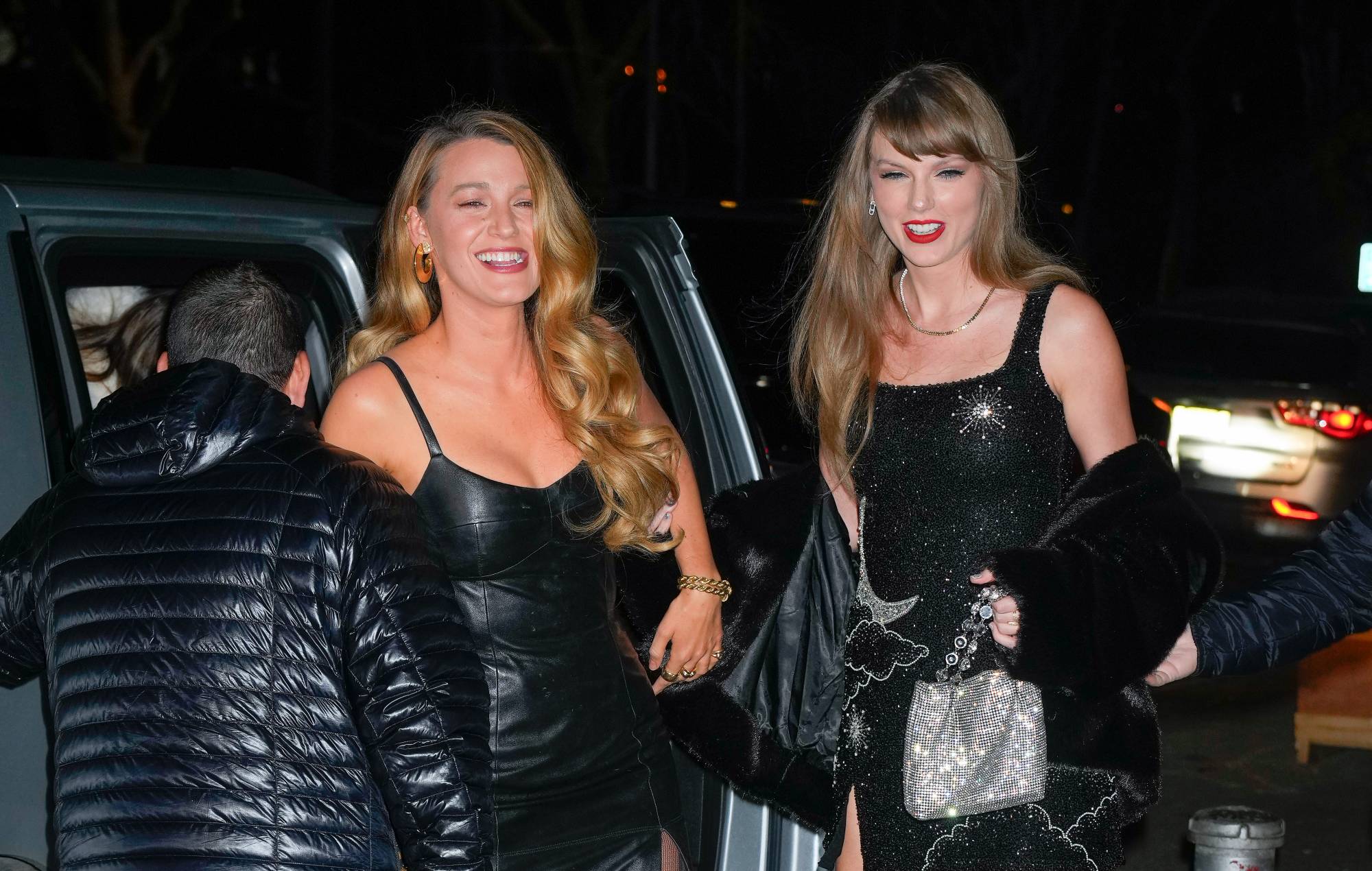 Taylor Swift fête son anniversaire avec Blake Lively le 13 décembre 2023 à New York. (Photo de Gotham/GC Images)
