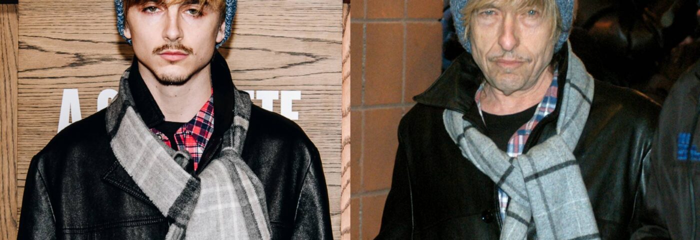 Timothée Chalamet canalise le regard de Bob Dylan à la première de « A Complete Unknown »