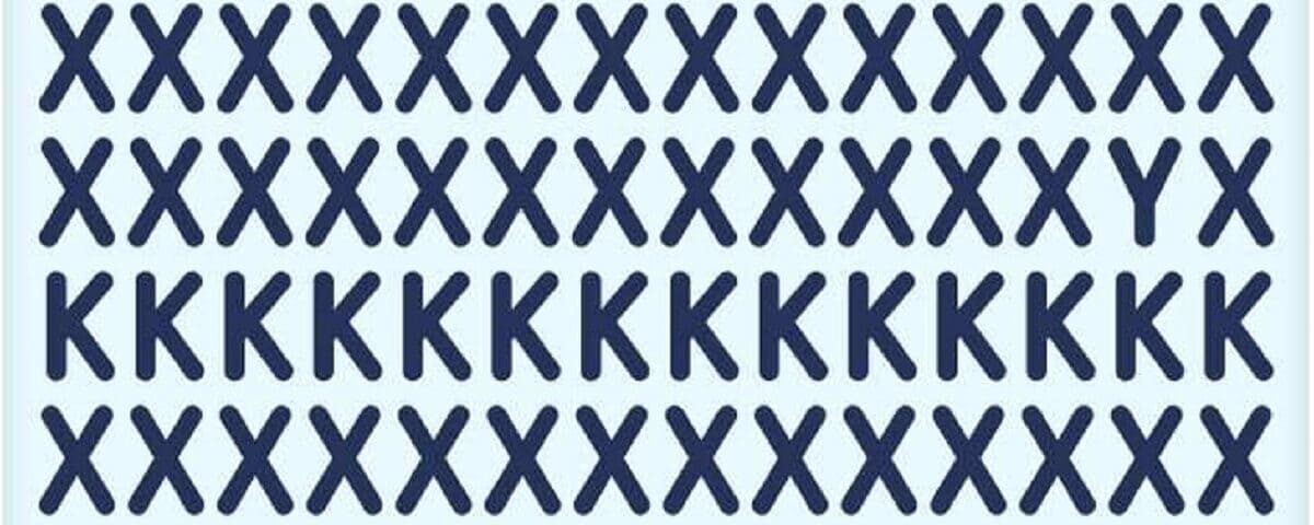 Casse-tête QI : Trouvez la lettre dissimulée parmi les X et les K en seulement 13 secondes !
