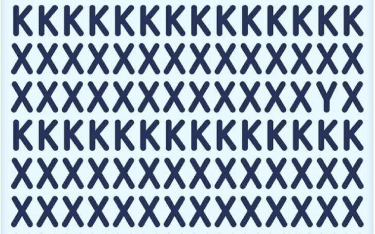 Trouvez la lettre dissimulée parmi les X et les K