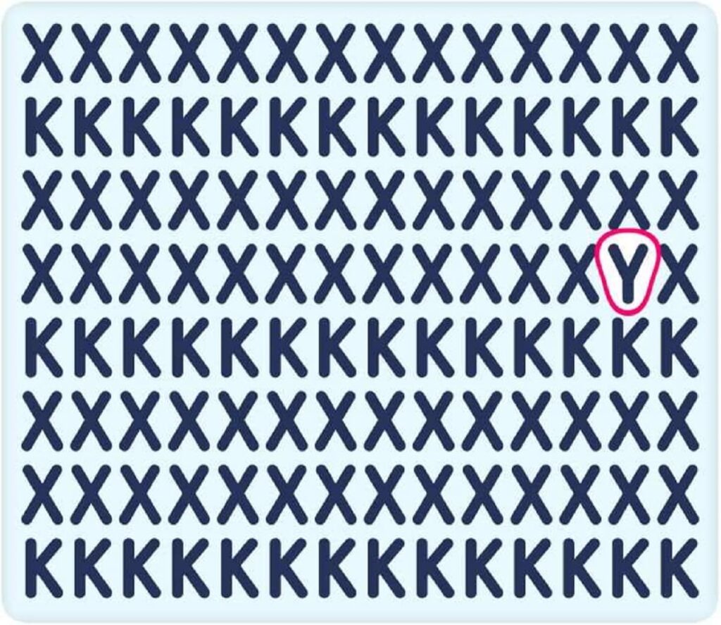 Trouvez la lettre dissimulée parmi les X et les K solution
