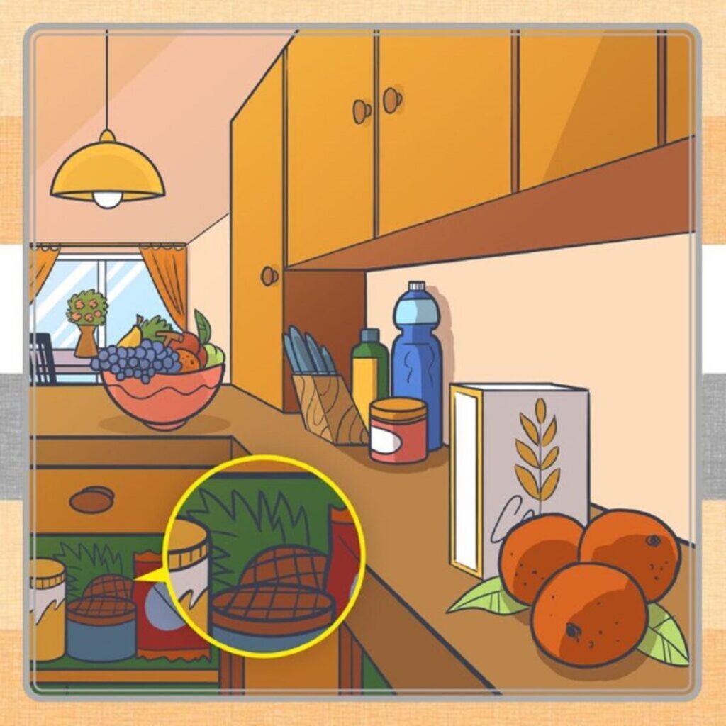 Trouvez l'ananas dissimulé dans une cuisine solution