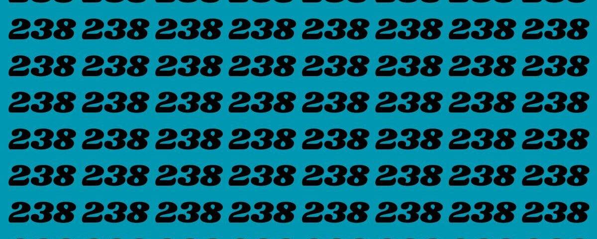 Défi d’observation : trouvez le nombre 288 parmi les 238 en moins de 20 secondes ! Saurez-vous relever le défi ?