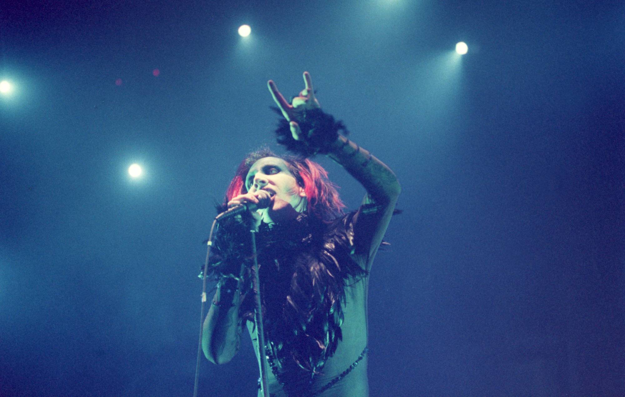 Marilyn Manson en concert au Compaq Center le 21 mars 1999 (photo de Karen Warren / Houston Chronicle via Getty Images)