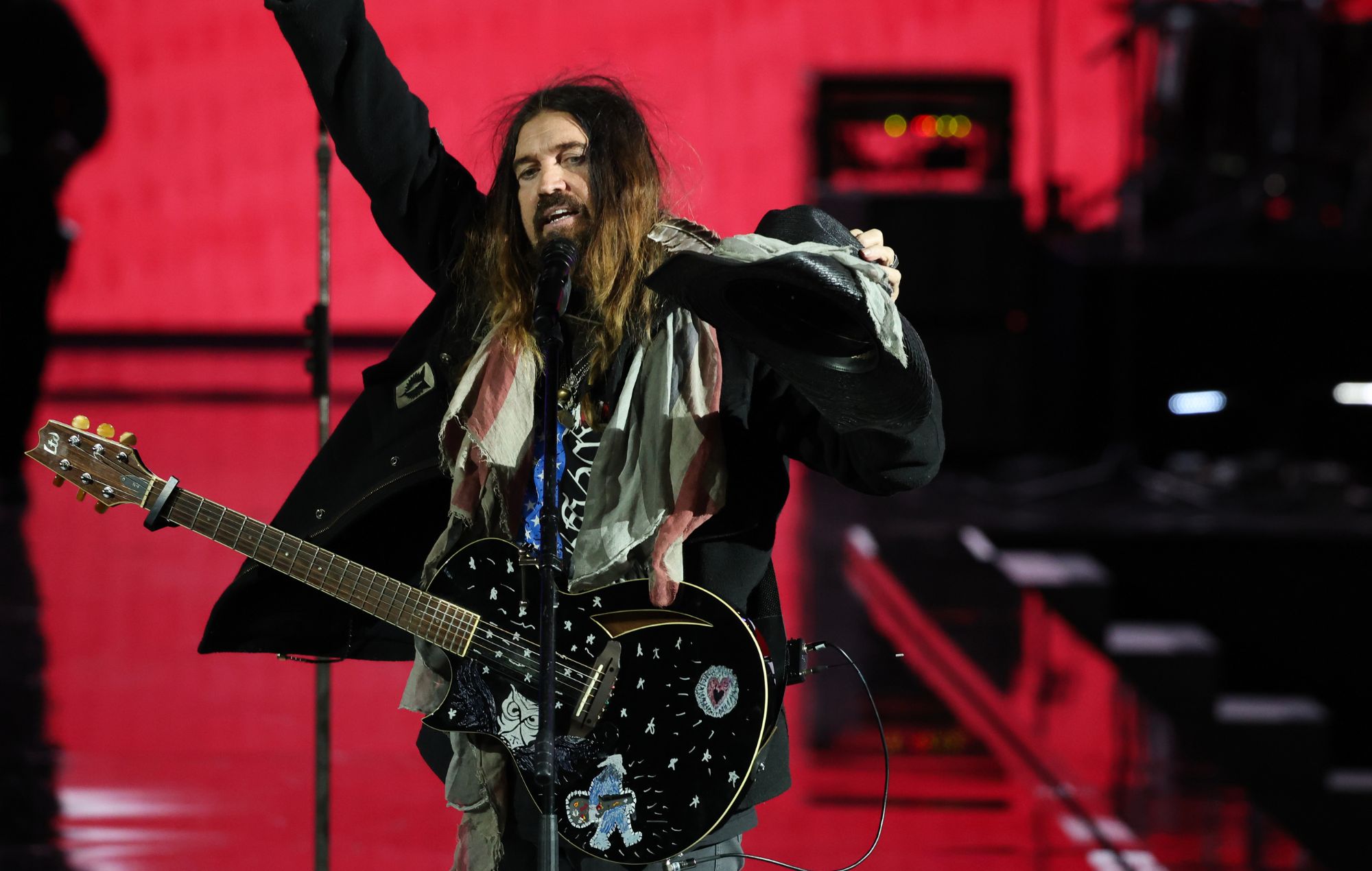 Billy Ray Cyrus se produit pendant le bal inaugural Liberty