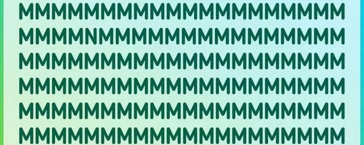 Seules les personnes avec un QI élevé repèrent la lettre impaire en 11 secondes dans ce casse-tête difficile