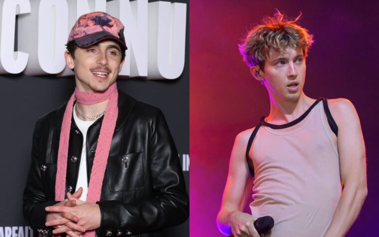 Timothée Chalamet suit le sketch de "SNL" en signant l'album de Troye Sivan sous le nom de "Troye Sivan"