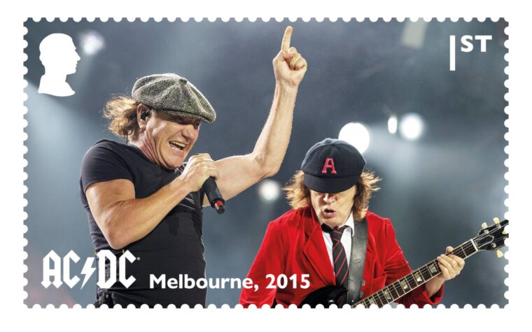 Royal Mail pour célébrer AC / DC avec 12 timbres spéciaux