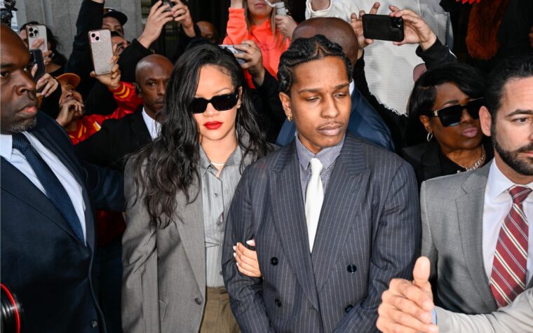 Rihanna partage la déclaration sur un verdict de procès d'armes à feu $ AP Rocky