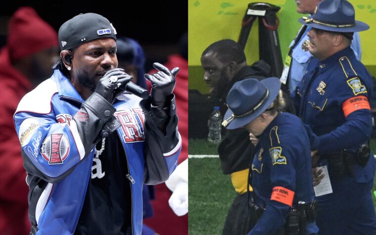 Dancer a chassé le champ pendant le spectacle de la mi-temps du Super Bowl de Kendrick Lamar pour avoir agité le drapeau de la Palestine