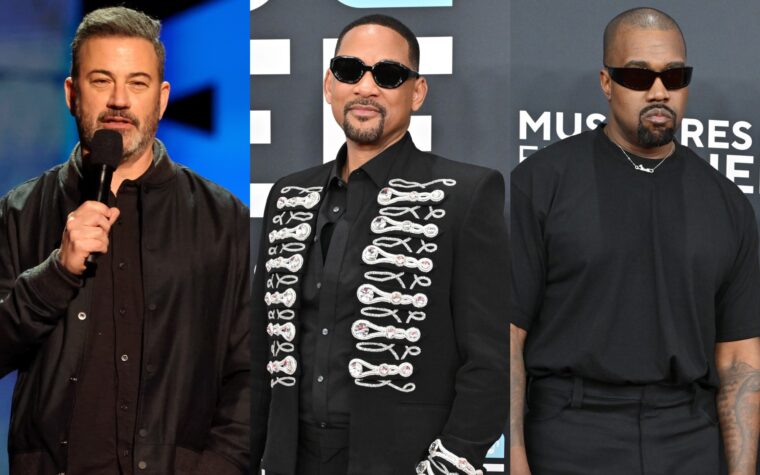 Jimmy Kimmel plaisante en plaisantant que Will Smith "serait pardonné" s'il giflait "Rolen" Kanye West aux Grammys