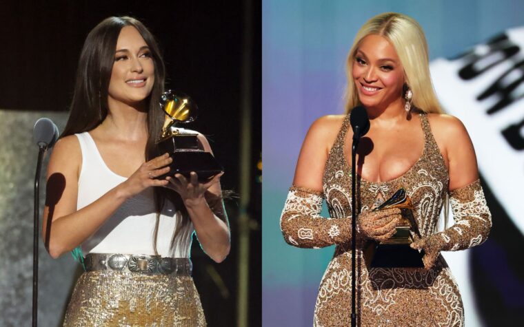 Kacey Musgraves devient viral pour réaction à Beyoncé la battant pour la victoire de «meilleur pays» à Grammys