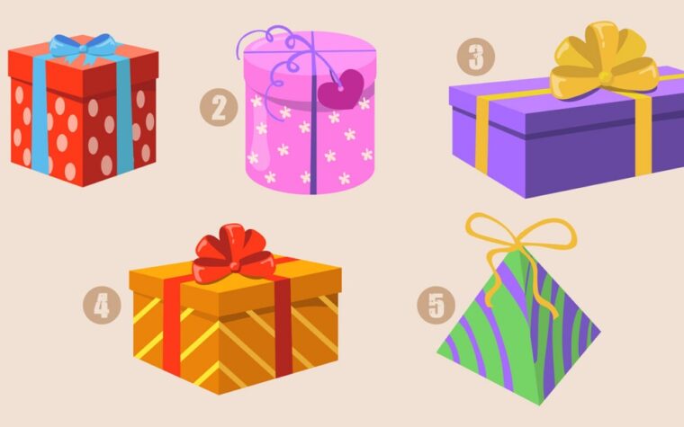 Quel cadeau choisirez-vous parmi les 5 proposés ?