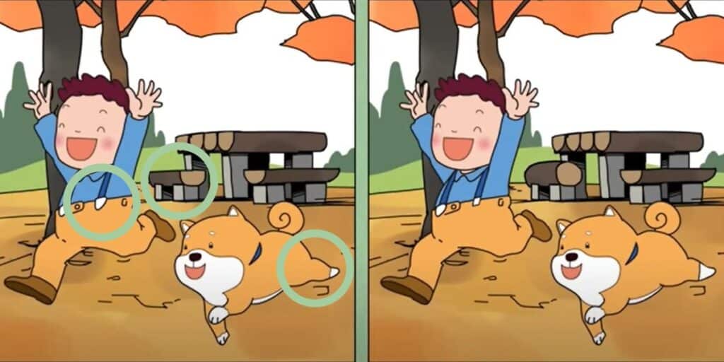 Solution : Trouvez les 3 différences en 15 secondes !