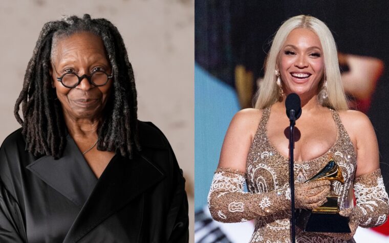 Whoopi Goldberg claque Fox Pundit sur Beyoncé Grammys Criticism: "Asseyez-vous!"