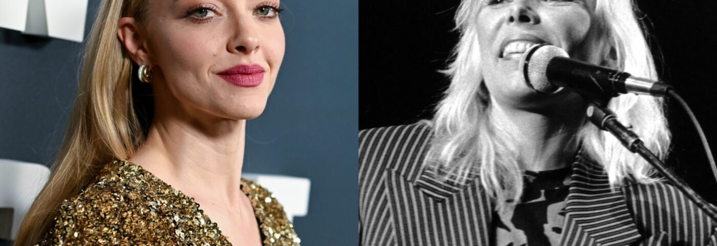 Les médias sociaux veulent Amanda Seyfried pour diriger le biopic de Joni Mitchell après la couverture de la «Californie»: «Get. That. Biopic. Girl».