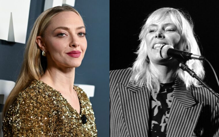 Les médias sociaux veulent Amanda Seyfried pour diriger le biopic de Joni Mitchell après la couverture de la «Californie»: «Get. That. Biopic. Girl».