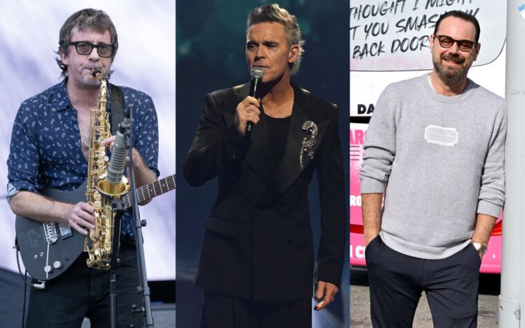 Graham Coxon de Blur sur la couverture de Robbie Williams et Danny Dyer: "It Flipping Bizarre"
