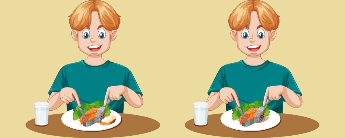 Test d’observation : Trouvez 4 différences dans les images du repas d’un adolescent en 20 secondes