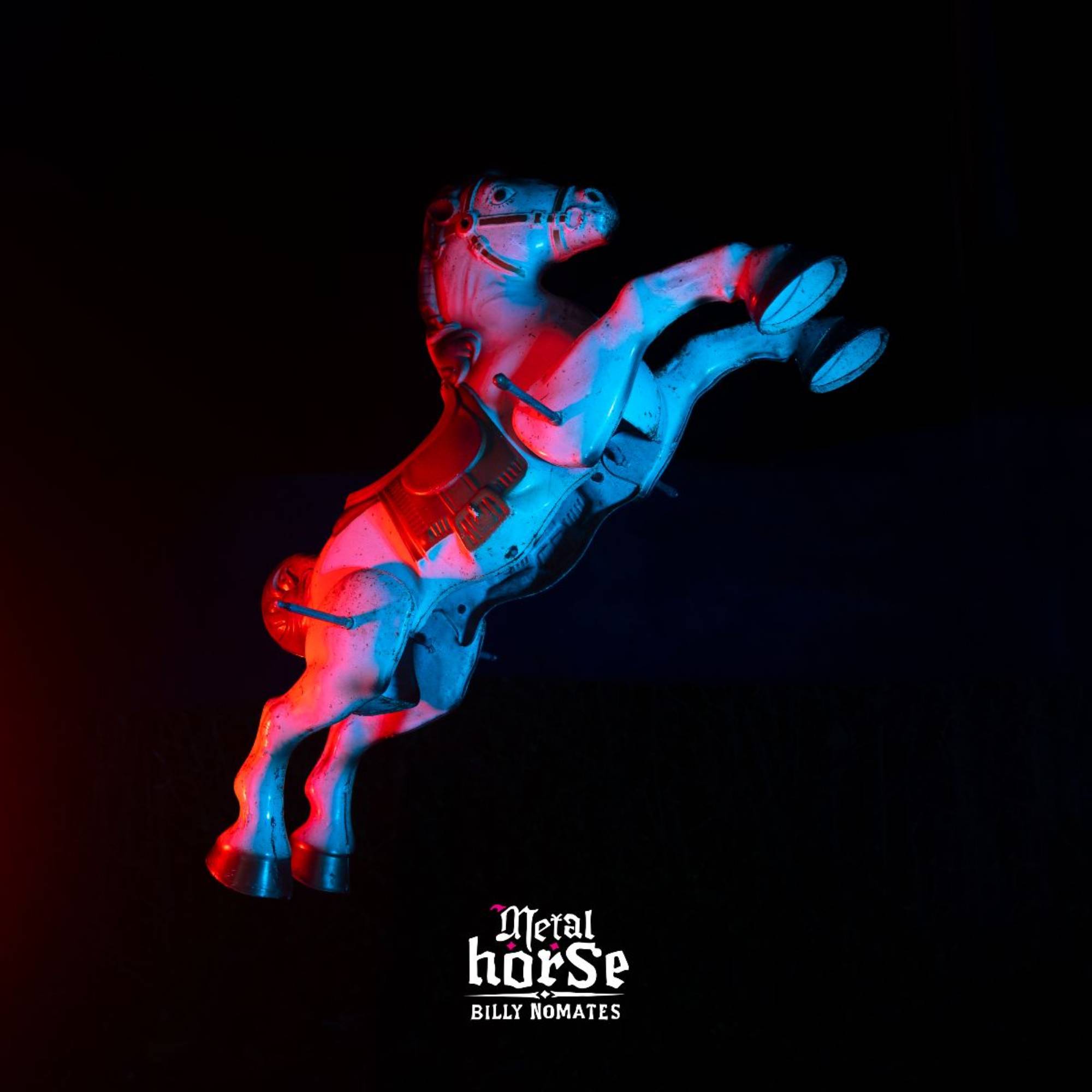 Billy nomme les illustrations de l'album «MetalHorse». Crédit: appuyez sur