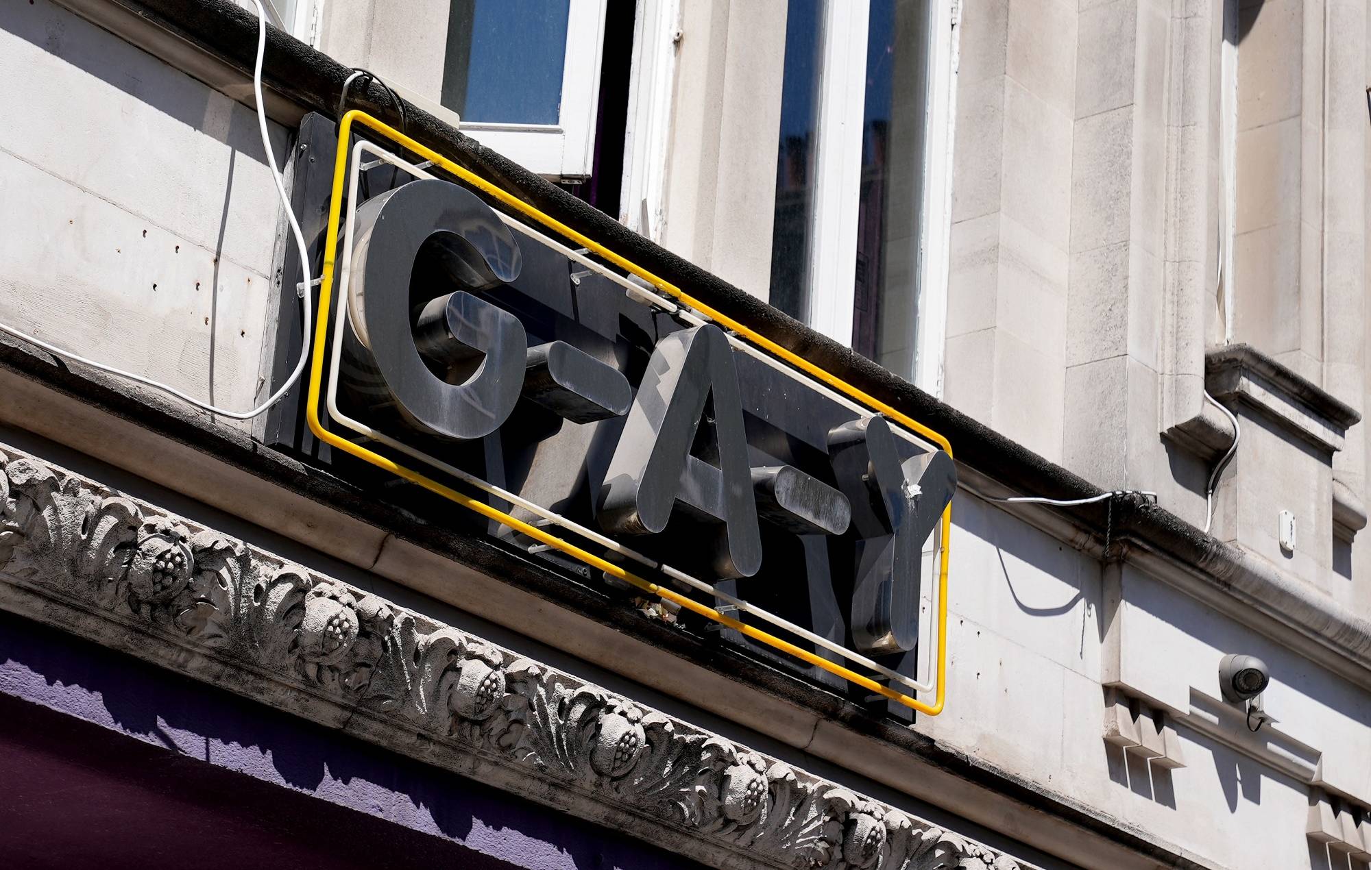 Vue générale du bar gay à Londres