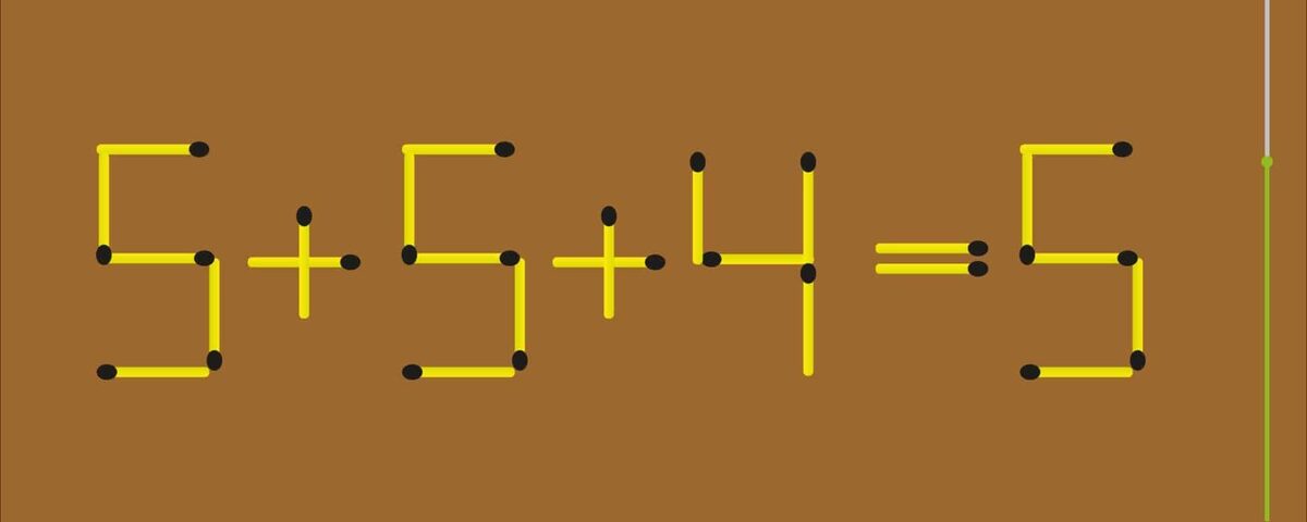 Défi de mathématiques : Résolvez ce casse-tête de bâtonnets avec un seul mouvement en moins de 20 secondes ! Avez-vous un QI supérieur ?