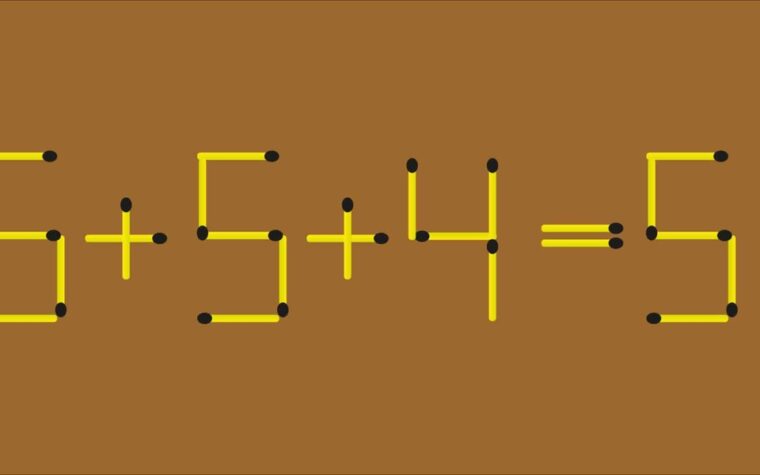 Défi de mathématiques : Résolvez ce casse-tête de bâtonnets avec un seul mouvement en moins de 20 secondes ! Avez-vous un QI supérieur ?