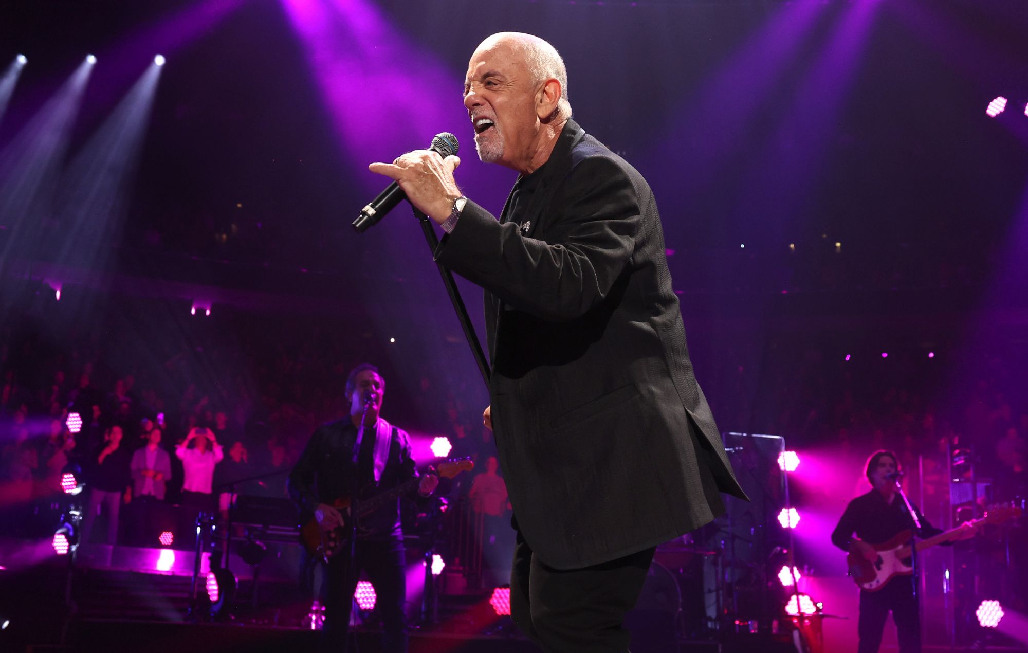 Billy Joel lors du dernier spectacle de sa résidence au Madison Square Garden, 2024